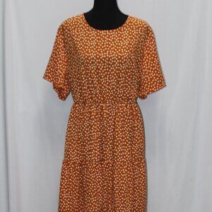 SHEIN Curve Maxi Three Tier Ruffle Dress